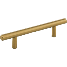 Satin bronze 96mm cabinet pull with sleek steel bar design for hardware and furniture accessory collections