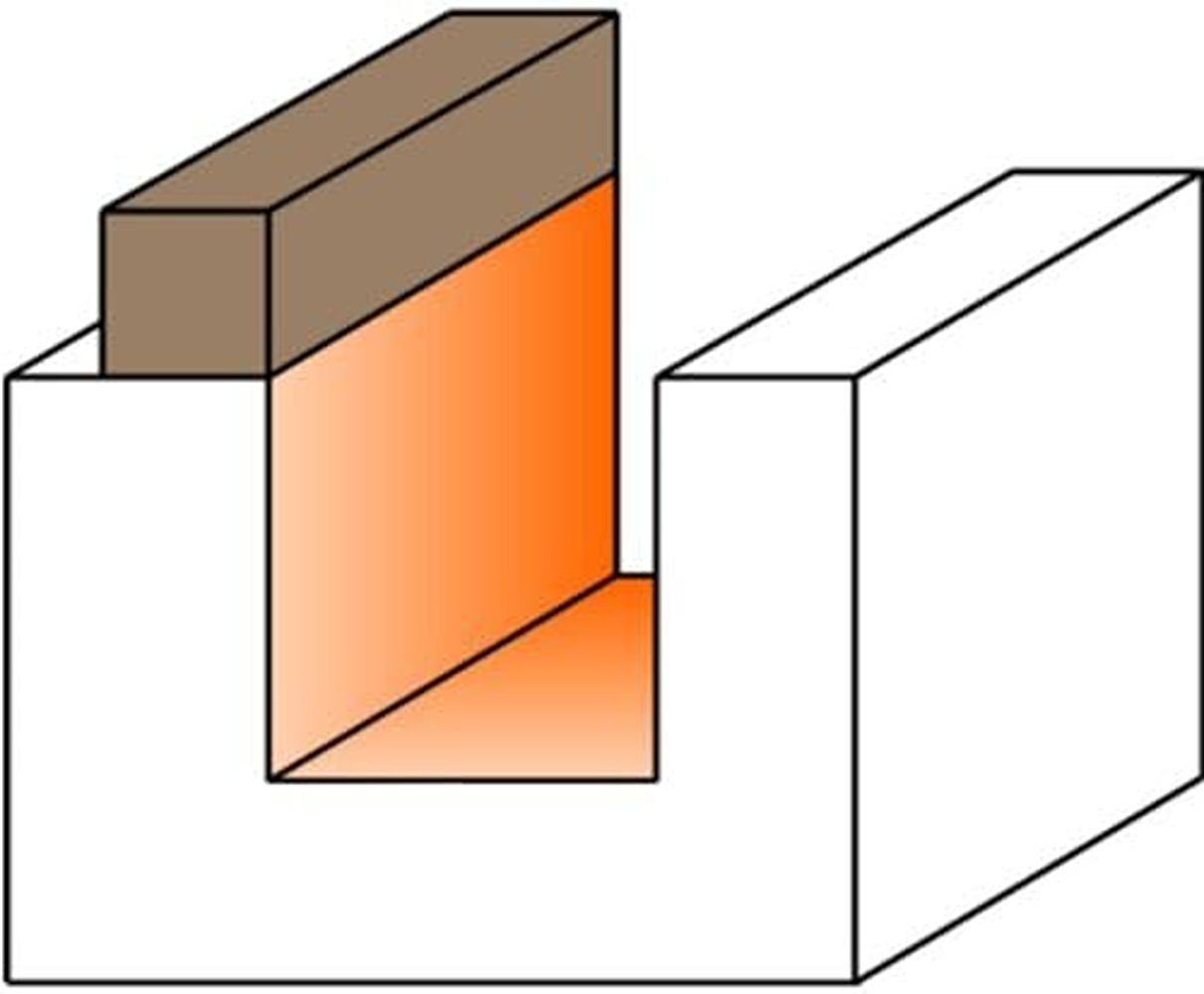 CMT Orange Tools 1/2" Pattern Bits With Bearing, 1/4" Shank
