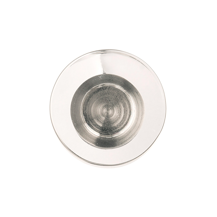 Round clear acrylic cabinet knob with satin nickel center for furniture hardware and home improvement under $50