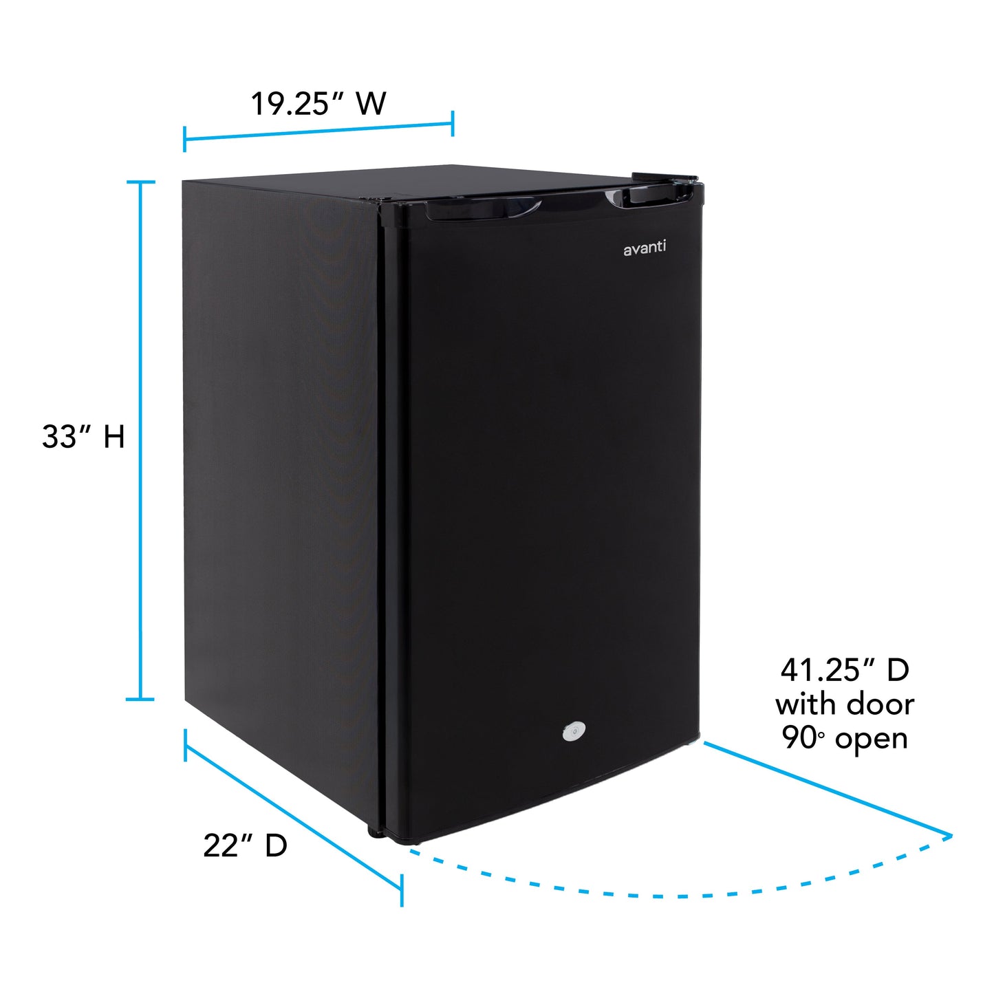 Avanti 4.4 cu. ft. Compact Refrigerator - Black