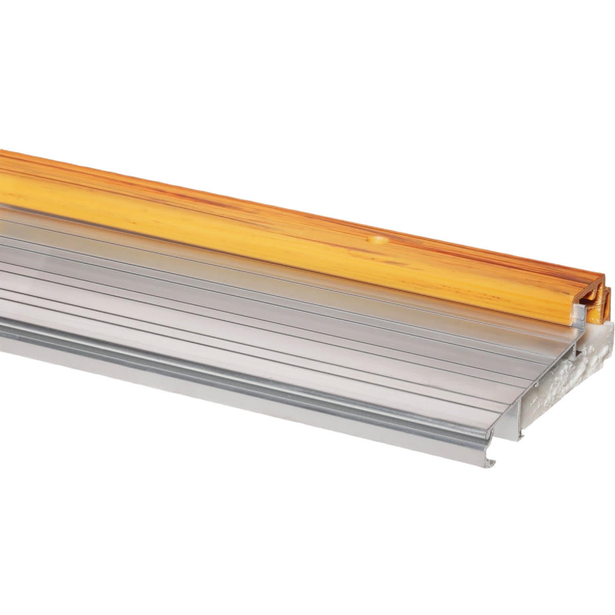 Adjustable height aluminum threshold with foam insert for sealing door gaps in home improvement hardware under $50 collection