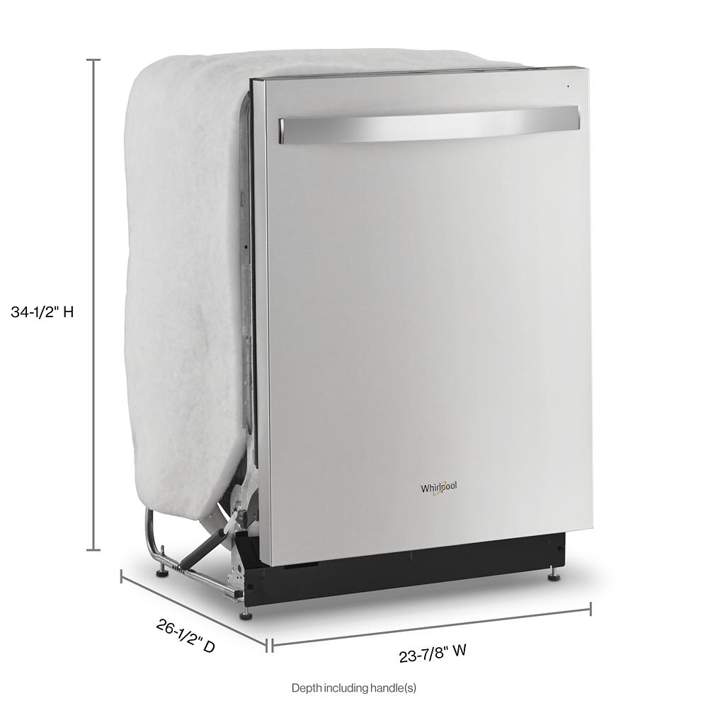 Stainless steel dishwasher with fingerprint resistant finish and modern handle from Kitchen & Kitchenware appliances collection