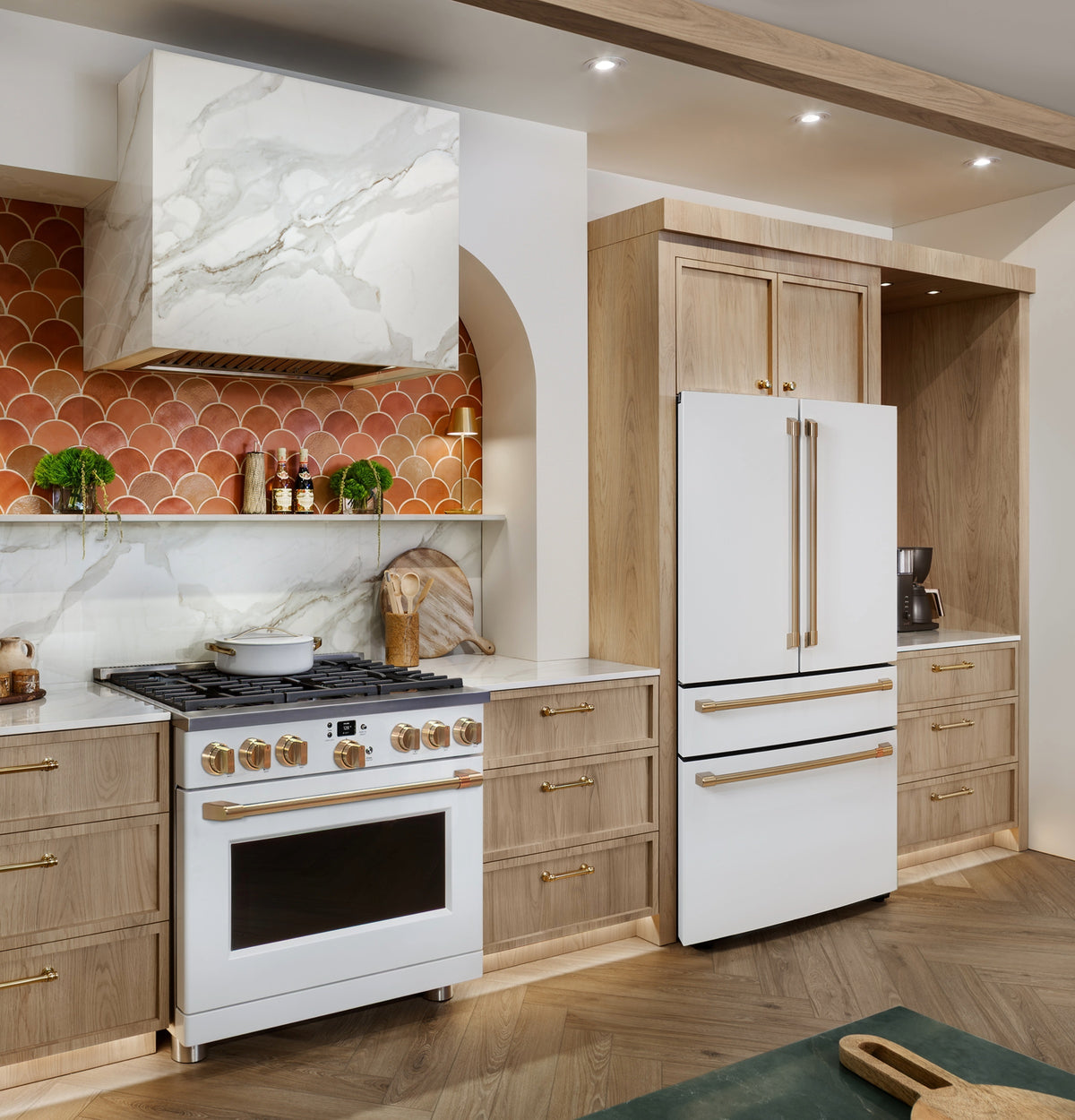 CAFÉ™ ENERGY STAR® 23.2 Cu. Ft. Smart Counter-Depth 4-Door French-Door Refrigerator With Dual-Dispense AutoFill Pitcher