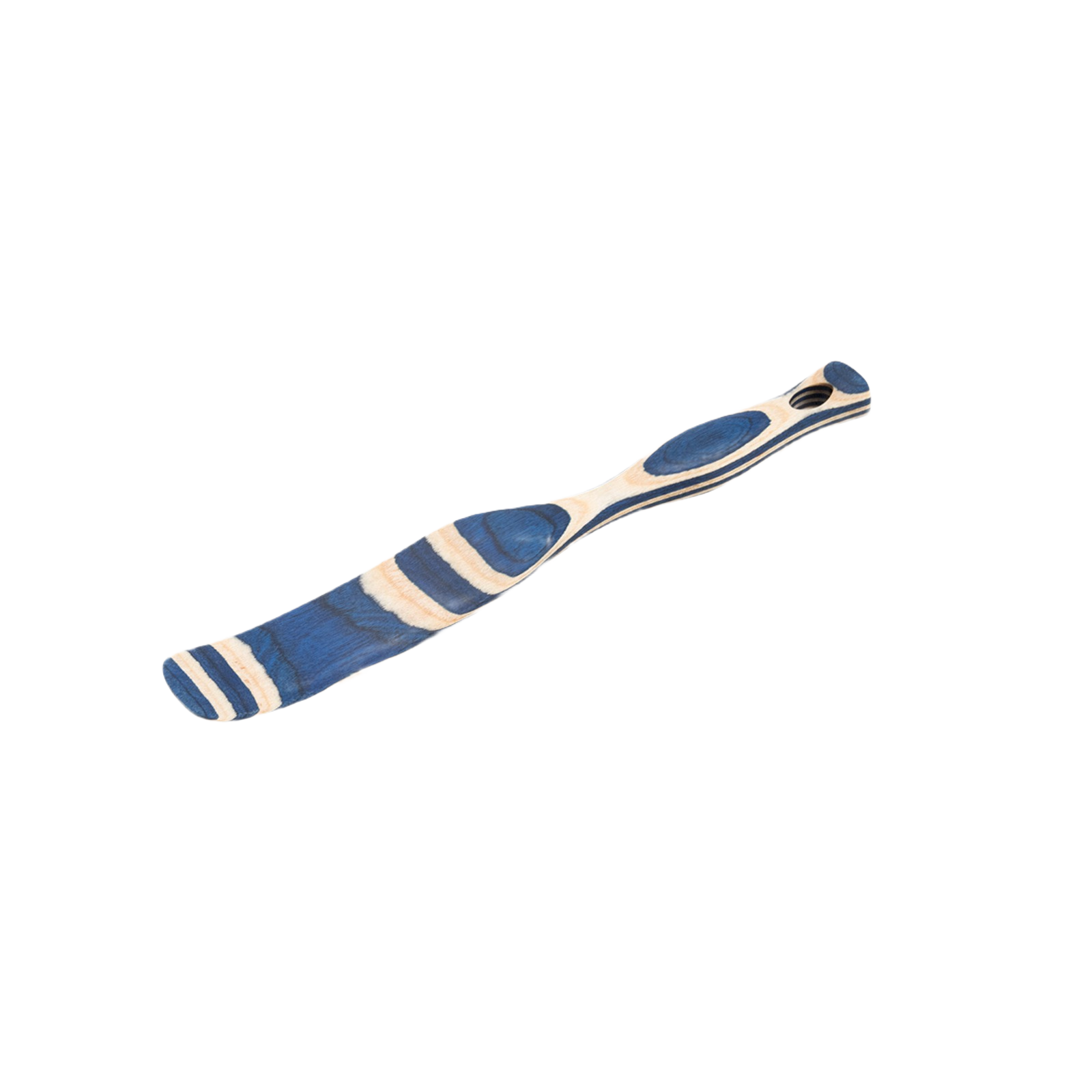 Slim blue laminated Pakka wood spurtle for kitchen utensils and cooking tools under $50 collection