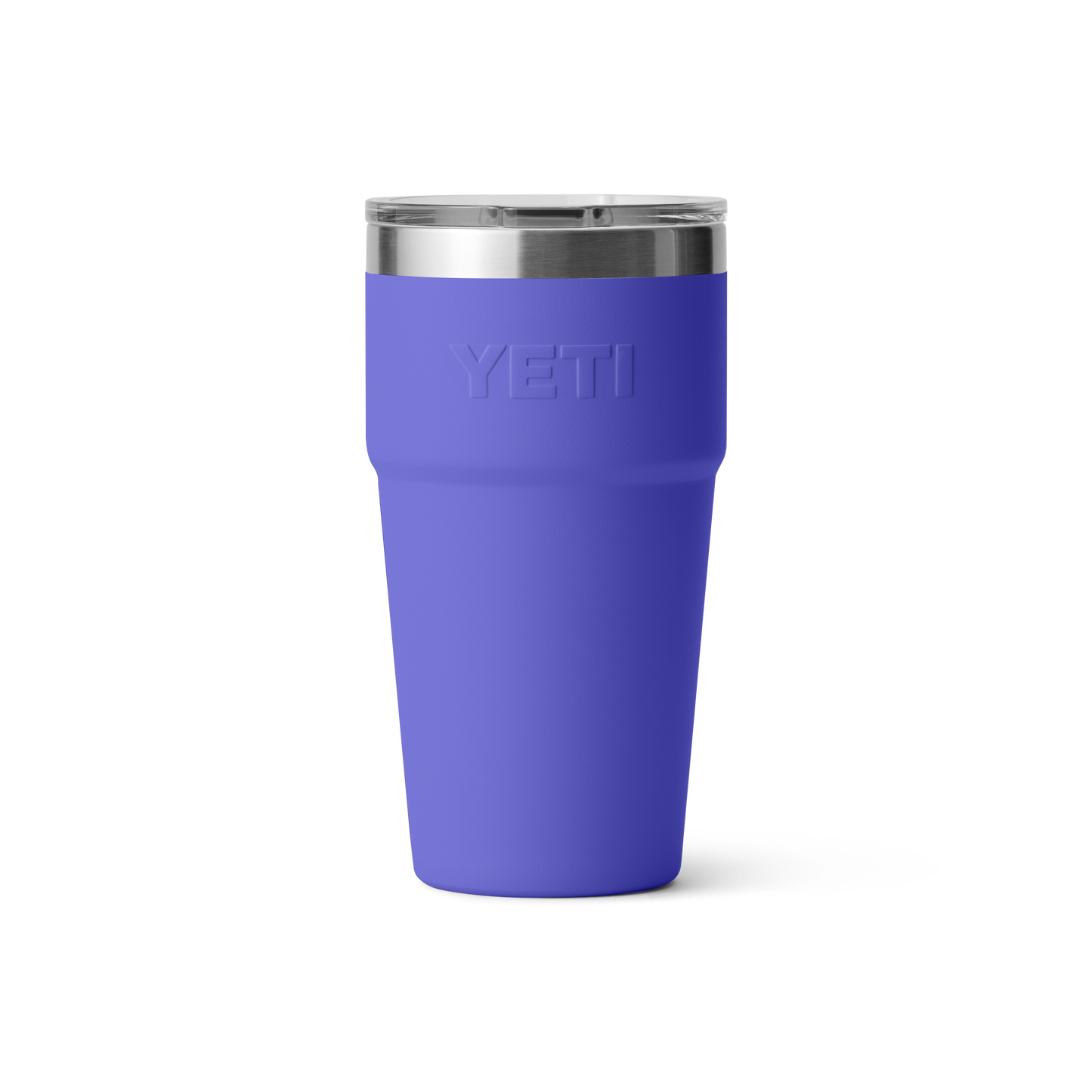 20 oz. deep blue insulated stackable cup with clear lid, tough drinkware for kitchen, tableware, and outdoor use