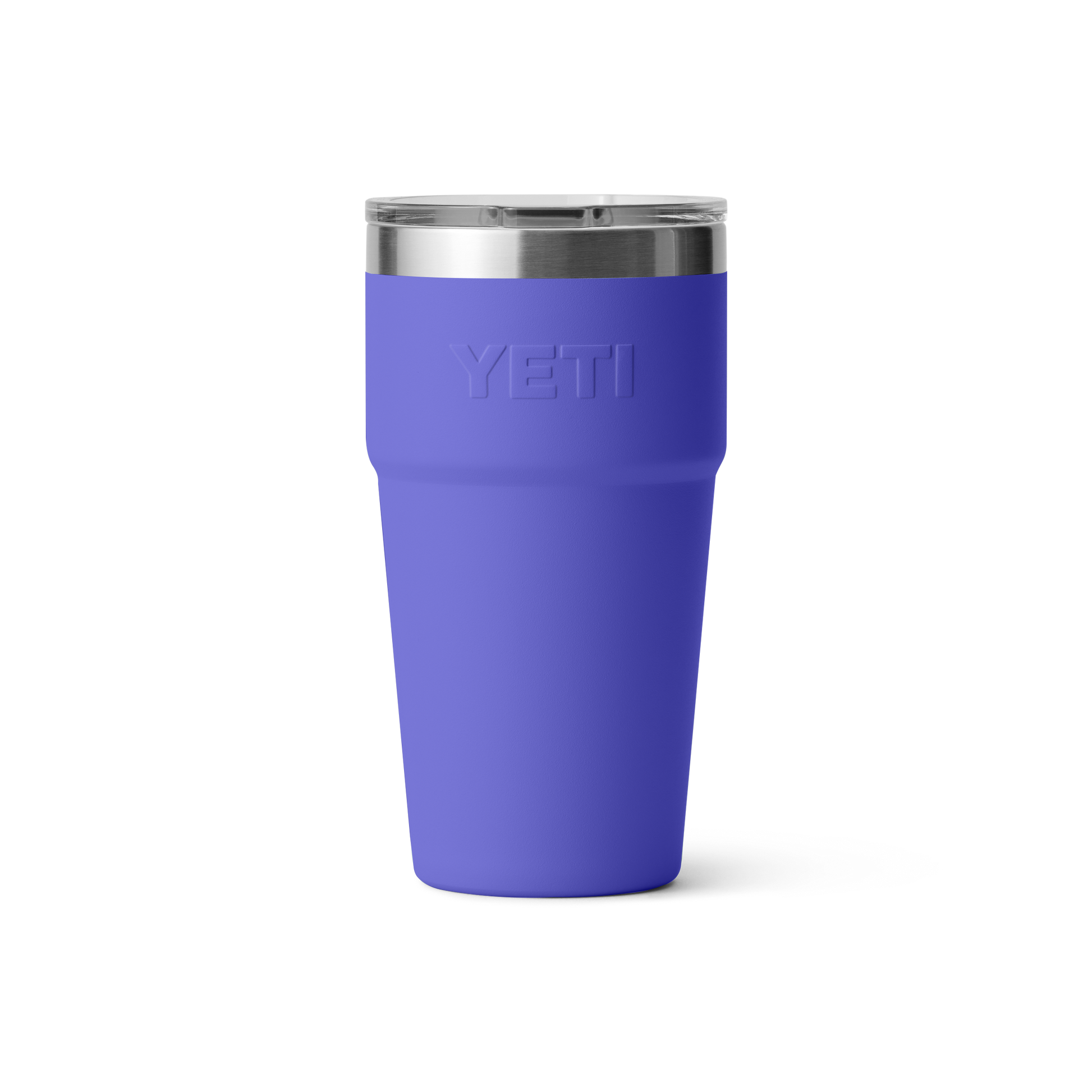 20 oz. deep blue insulated stackable cup with clear lid, tough drinkware for kitchen, tableware, and outdoor use