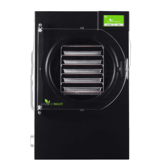 Black freeze dryer with clear door and multiple stainless steel trays in Small Kitchen Appliances and Kitchenware collections