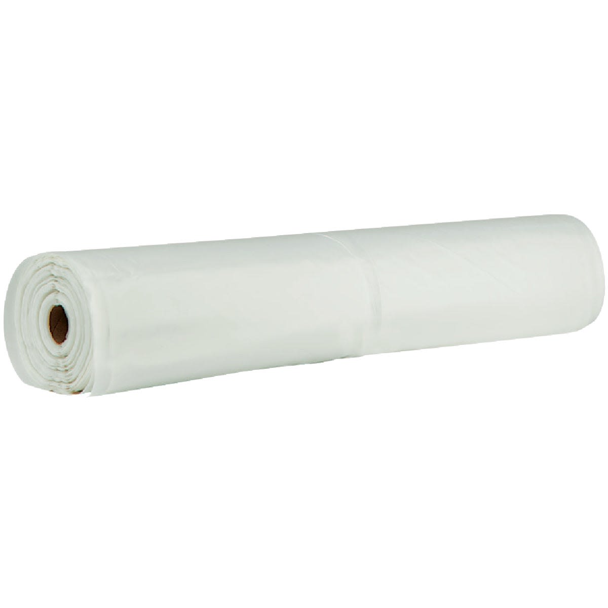 Clear polyethylene sheeting roll for home improvement projects and protective covering with durable plastic material