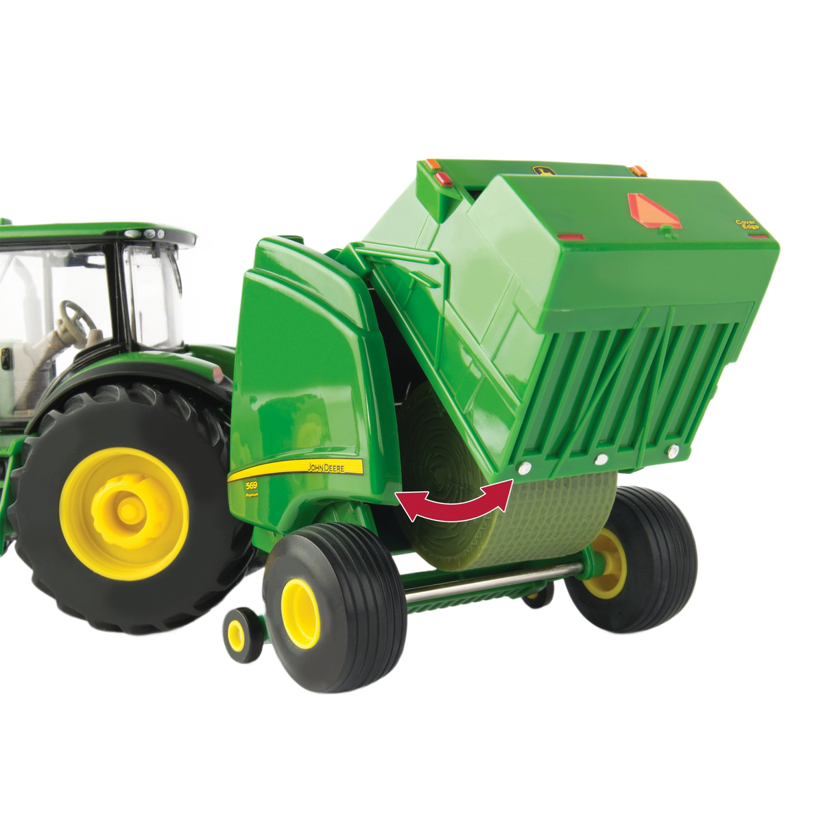 TOMY John Deere 1:32 Scale Round Bale Haying Set