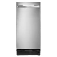 Stainless steel 15-inch undercounter trash compactor with integrated handle from Kitchen & Kitchenware appliances collection