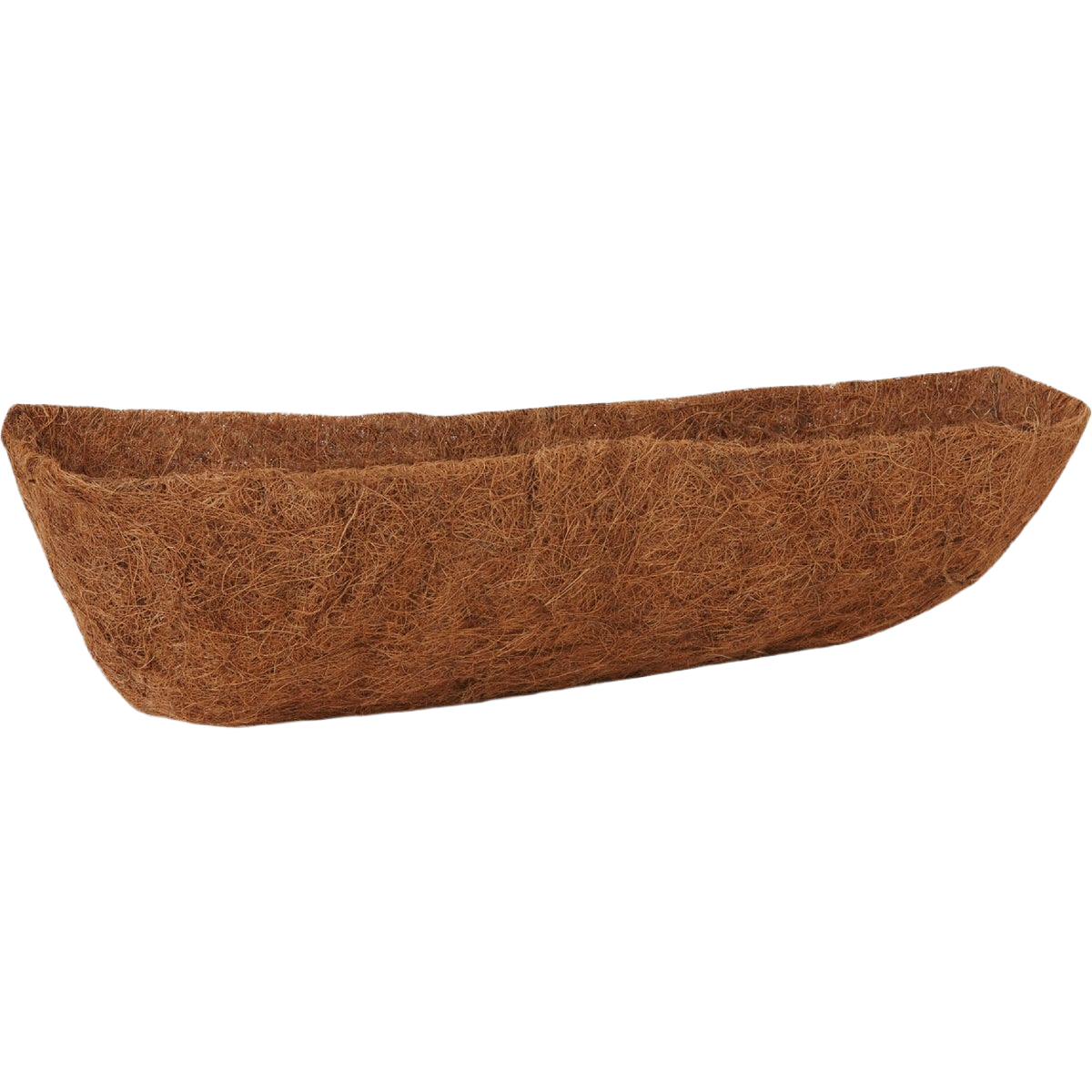 Durable coconut fiber trough plant liner designed for outdoor gardening in lawn and garden settings under $50.
