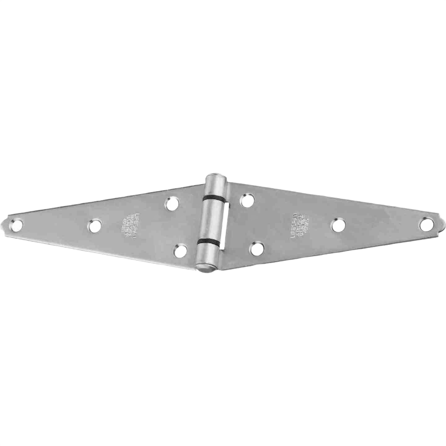 Zinc finish heavy-duty strap hinge with multiple screw holes for doors and gates in home improvement projects