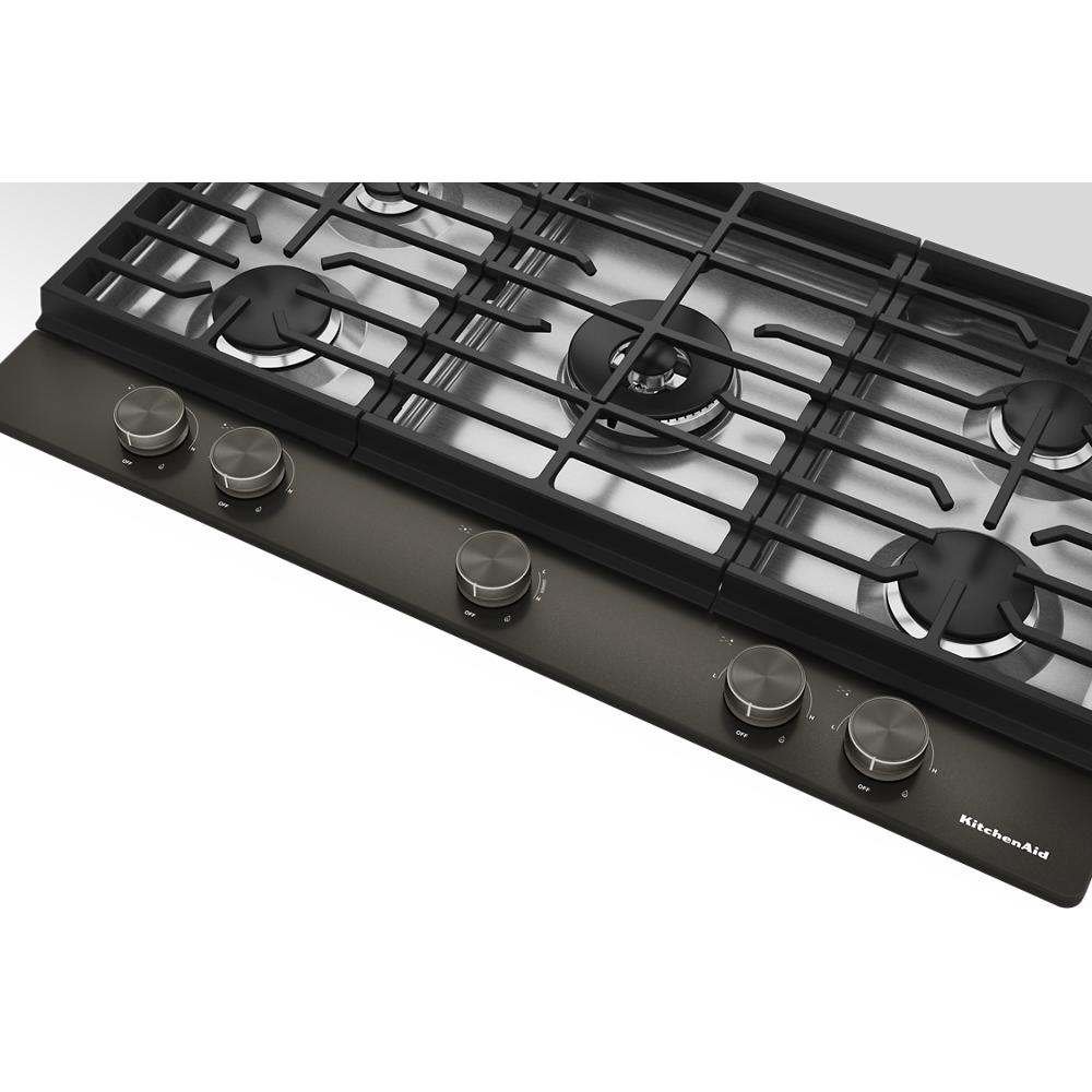 KitchenAid® 36  in. Gas Cooktop with 5 Burners and Integrated Wok Grate