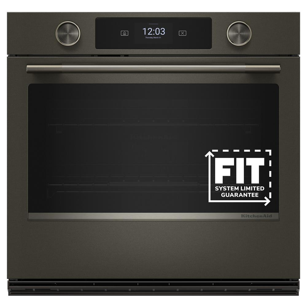 30-inch Smart Electric Single Wall Oven with Intelligent Cooking Camera - Black Ore