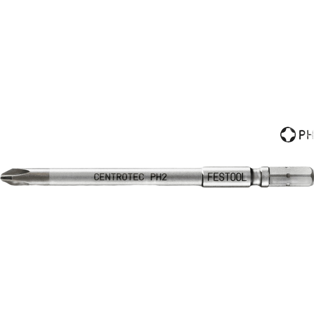4-inch PH2 Phillips driver bit with Centrotec fit for power tool attachments in Festool accessories collections