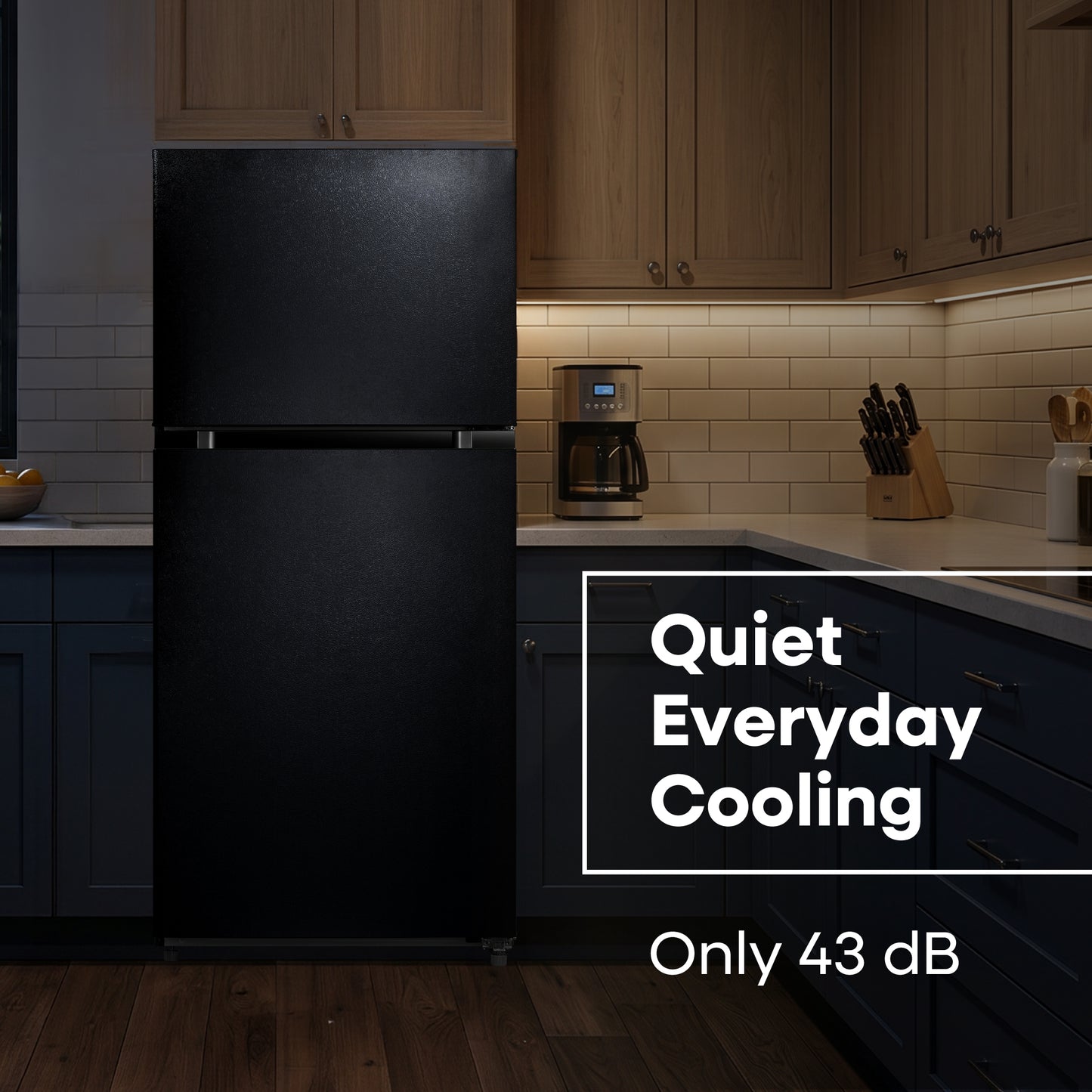Element Electronics 18.1 cu. ft. Top Freezer Refrigerator - Black, ENERGY STAR (ERT18CSEB)
