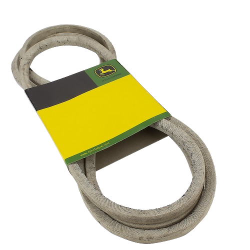Secondary deck drive belt with durable construction for equipment maintenance and home improvement tasks