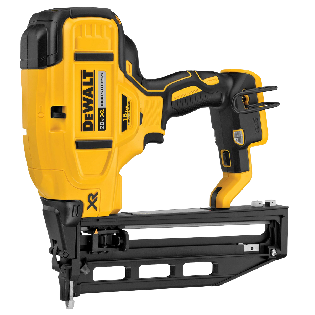 DEWALT 20V MAX* XR 16ga Cordless Straight Finish Nailer (Tool Only)