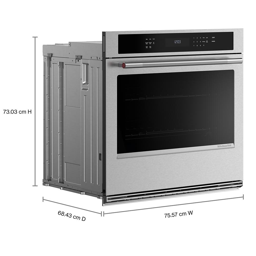 30-inch Electric Single Wall Oven with No Preheat Air Fry Mode - PrintShield™ Finish