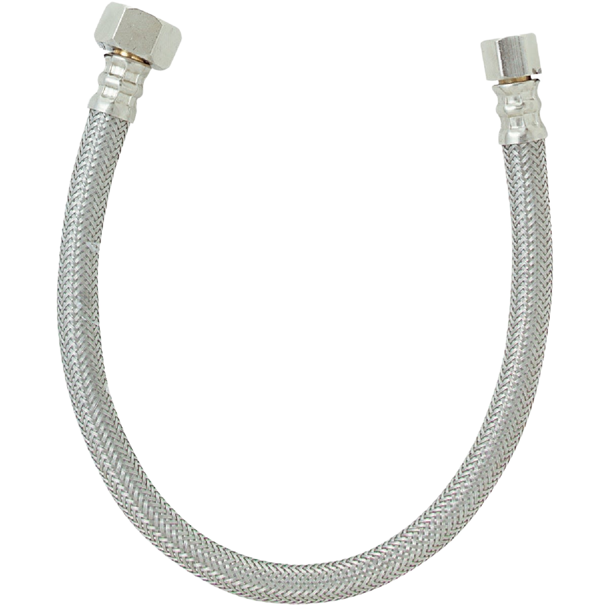 Braided stainless steel faucet connector with compression and female fittings for plumbing and faucet repair tasks under $50