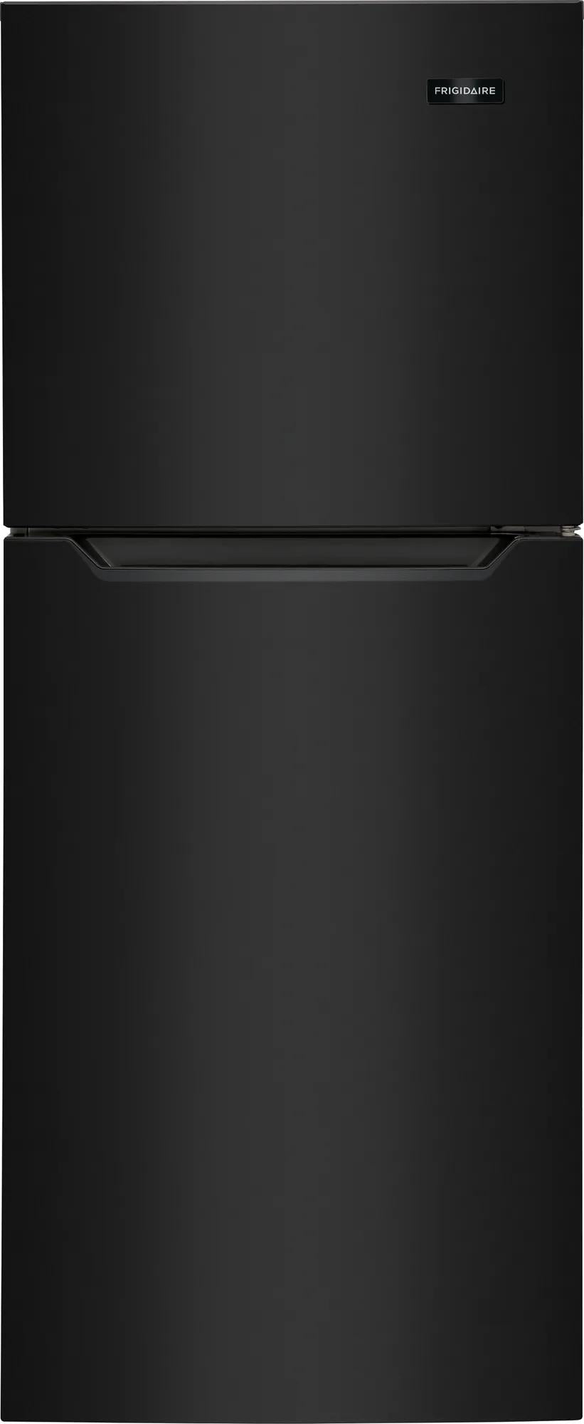 Matte black top freezer refrigerator with minimalist design in Refrigerators and Kitchen & Kitchenware collections
