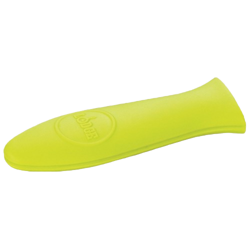Bright green silicone handle cover designed to protect hands from heat in kitchenware and cooking tasks under $50 collections