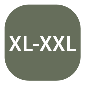 Muted olive green rounded square icon with white uppercase letters 
