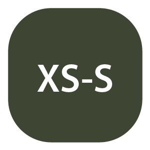 Dark green rounded square icon with white uppercase letters 