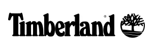 Black Timberland logo featuring the brand name in bold serif font next to a stylized tree icon on a white background.