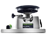 Compact dust extraction unit with sturdy base, adjustable knob, and integrated hose connector designed for efficient dust management in home improvement tasks.