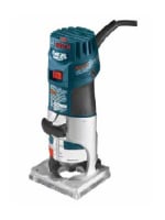 Compact handheld router with ergonomic grip and cord, designed for precise trimming and shaping in home improvement projects.