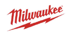 Red Milwaukee logo with stylized script and lightning bolt underline, representing a well-known brand in tools for home improvement.