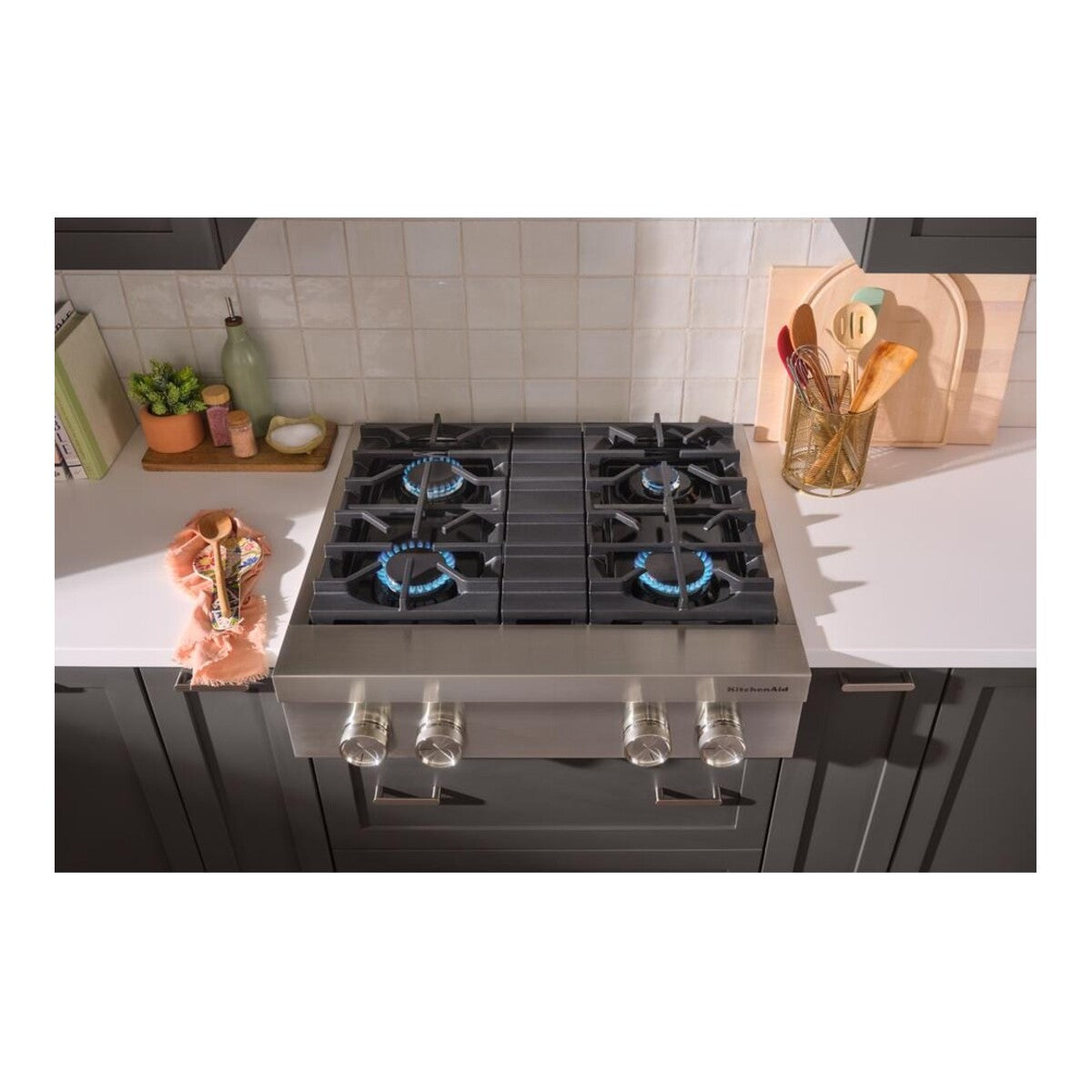 KitchenAid® 30-inch 4-Burner Gas Commercial-Style Rangetop