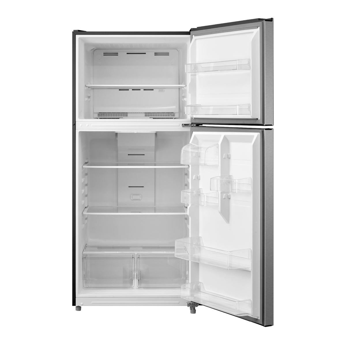 Element Electronics 18.1 cu. ft. Top Freezer Refrigerator - Stainless Steel, ENERGY STAR (ERT18CSES)
