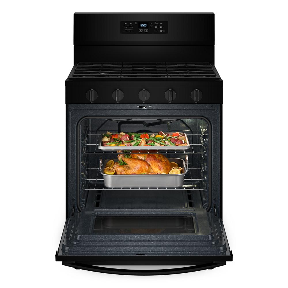 30-inch Gas Range with Air Cooking Technology, No Preheat Air Fry and Air Baking and Self Clean