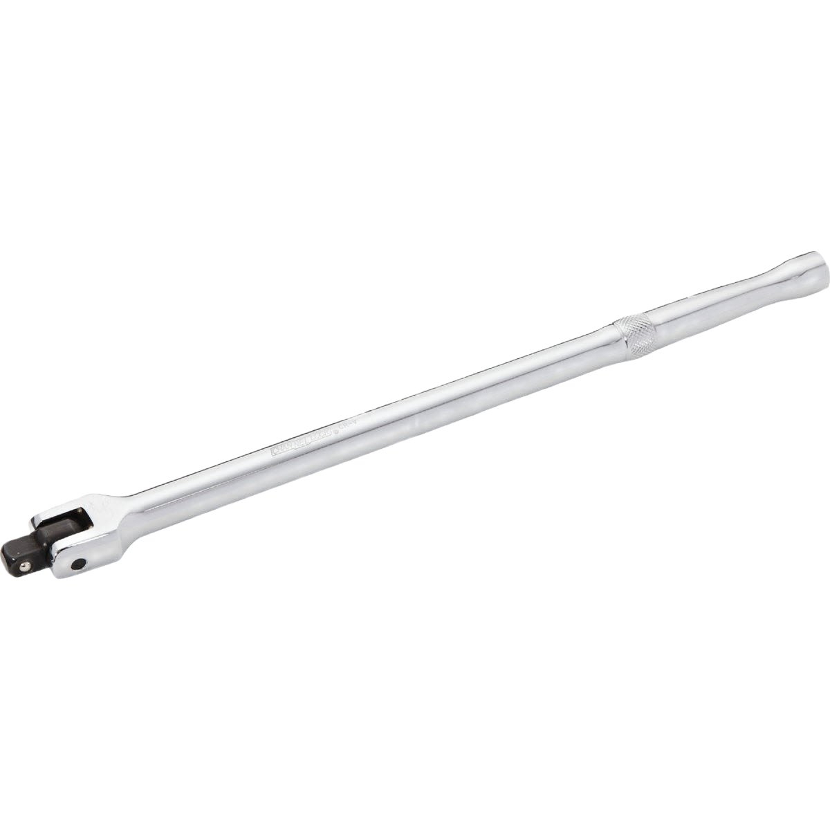 Chrome flex handle breaker bar with 3/8 inch drive for tools and home improvement applications