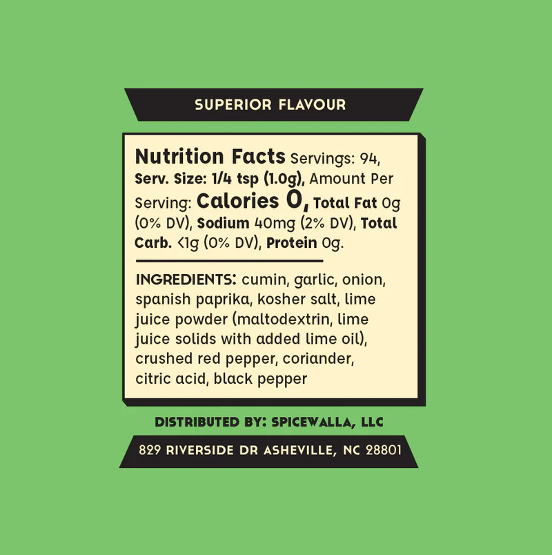 Spicewalla Chilli Lime Seasoning, 3.3 oz.