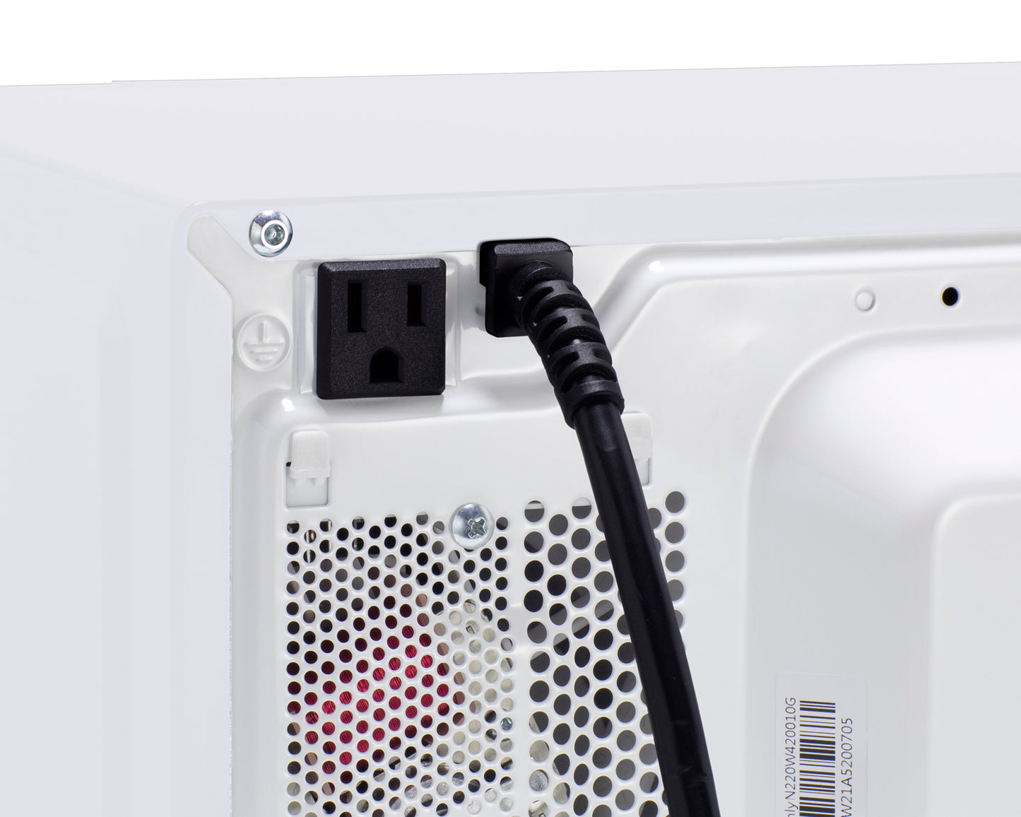 Compact Microwave with USB Ports and Allocator