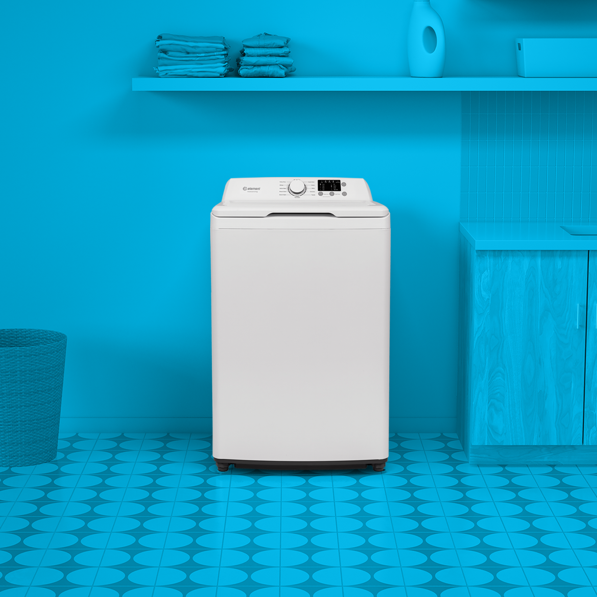 White top load washing machine with digital controls and agitator in Washers & Dryers and Appliances collections