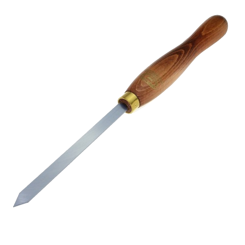 Wood handle parting tool with high-speed steel blade for precise woodworking in tools and home improvement collections