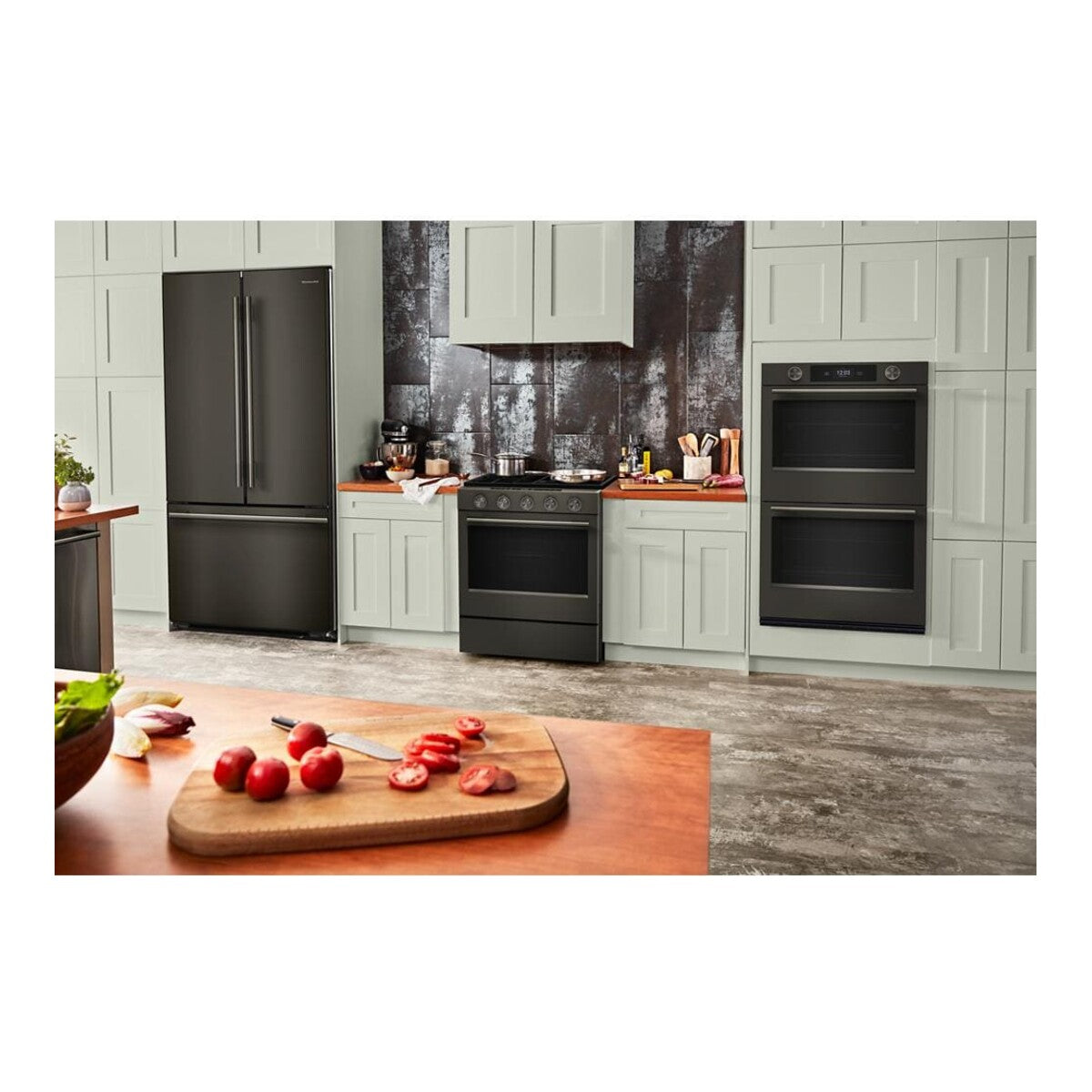 30-inch Smart Electric Double Wall Oven with Assisted Cooking Modes - Black Ore