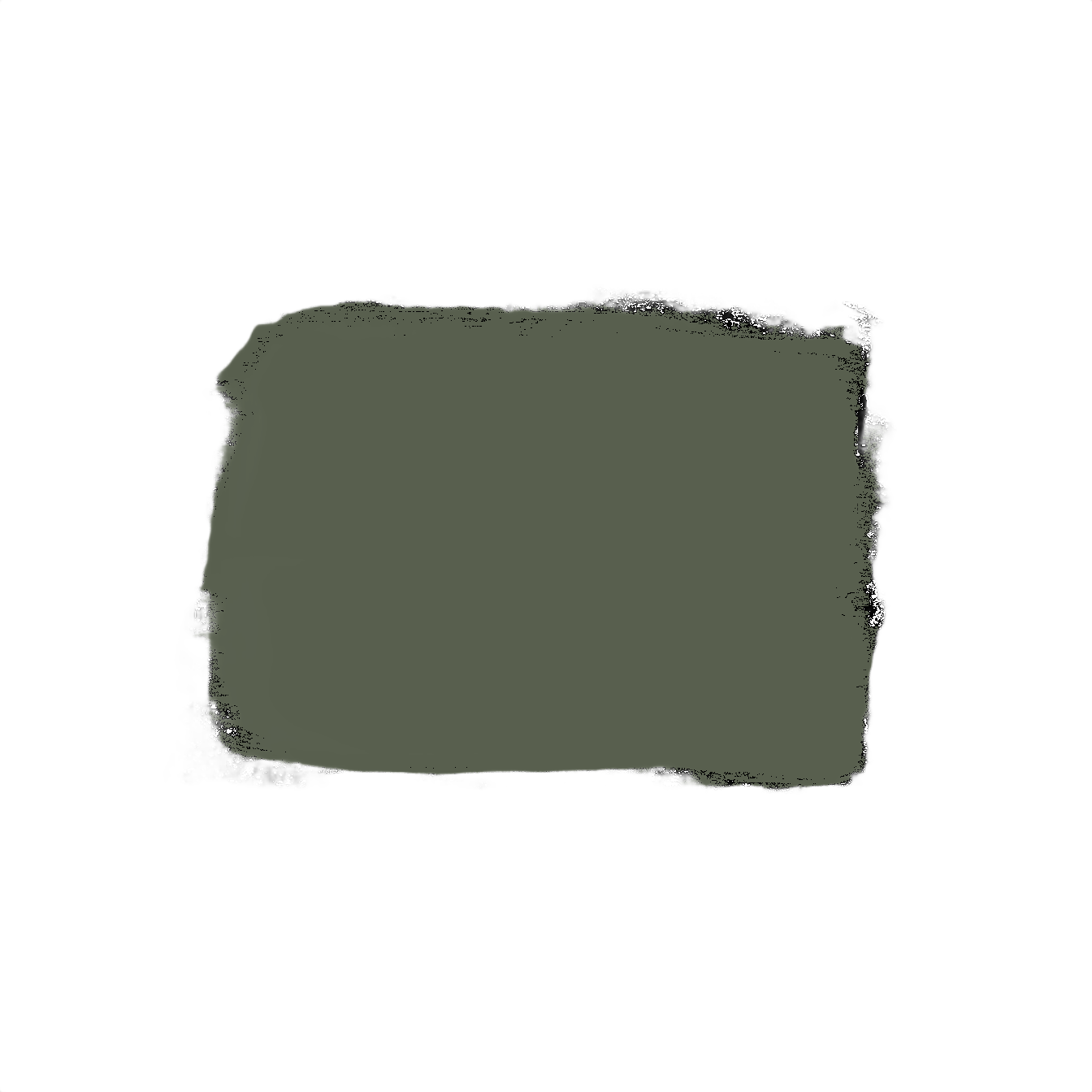 Sample swatch of deep muted green acrylic latex paint for specialty paint and home improvement supplies under $50 collections