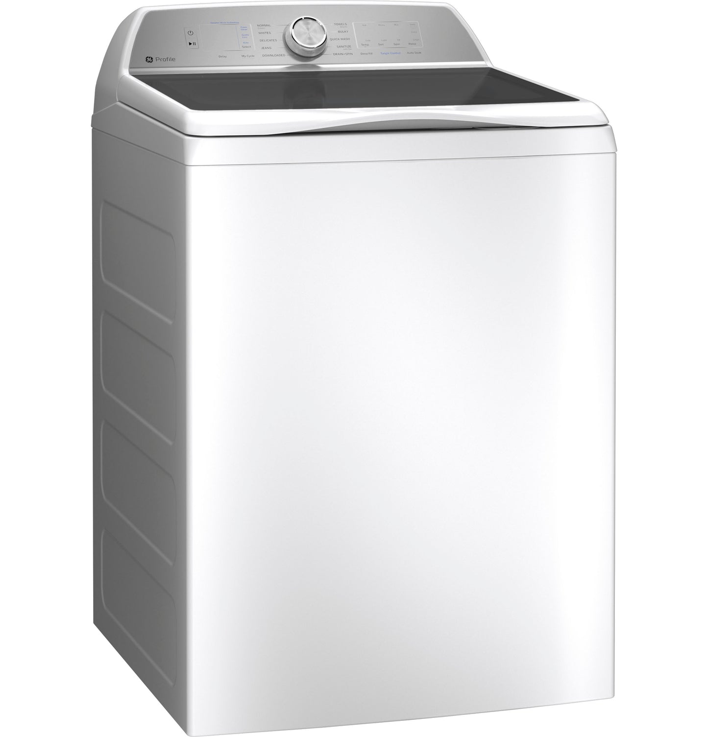 White top-load washer with digital dial and control panel, part of Washers and Appliances collections