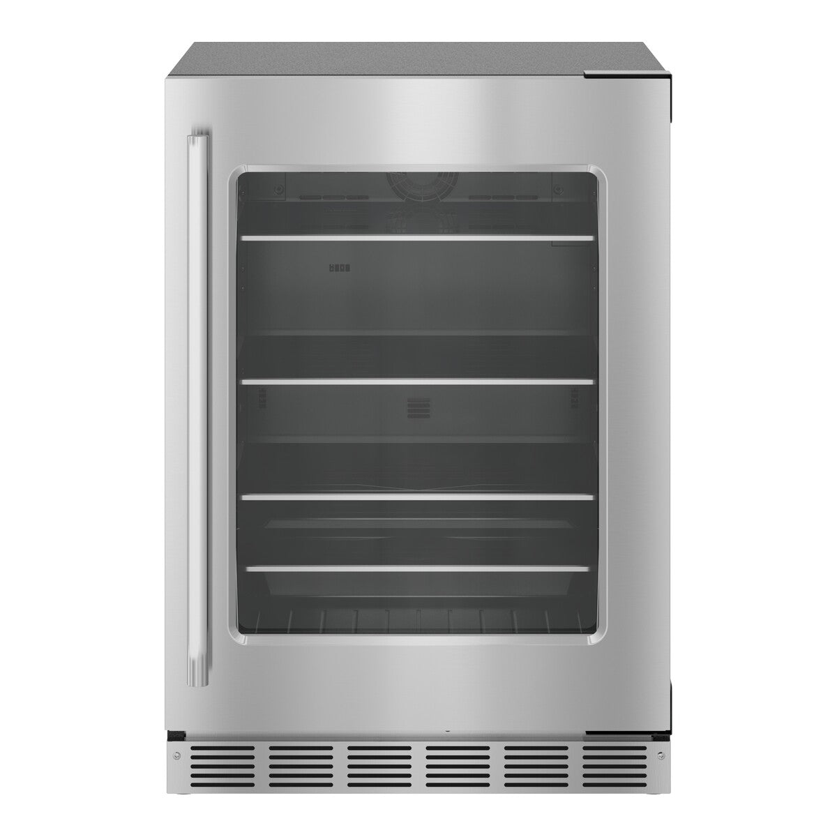 Freedom®, Under Counter Refrigerator with Glass Door , 24_IN, Stainless Steel, Right Hinge