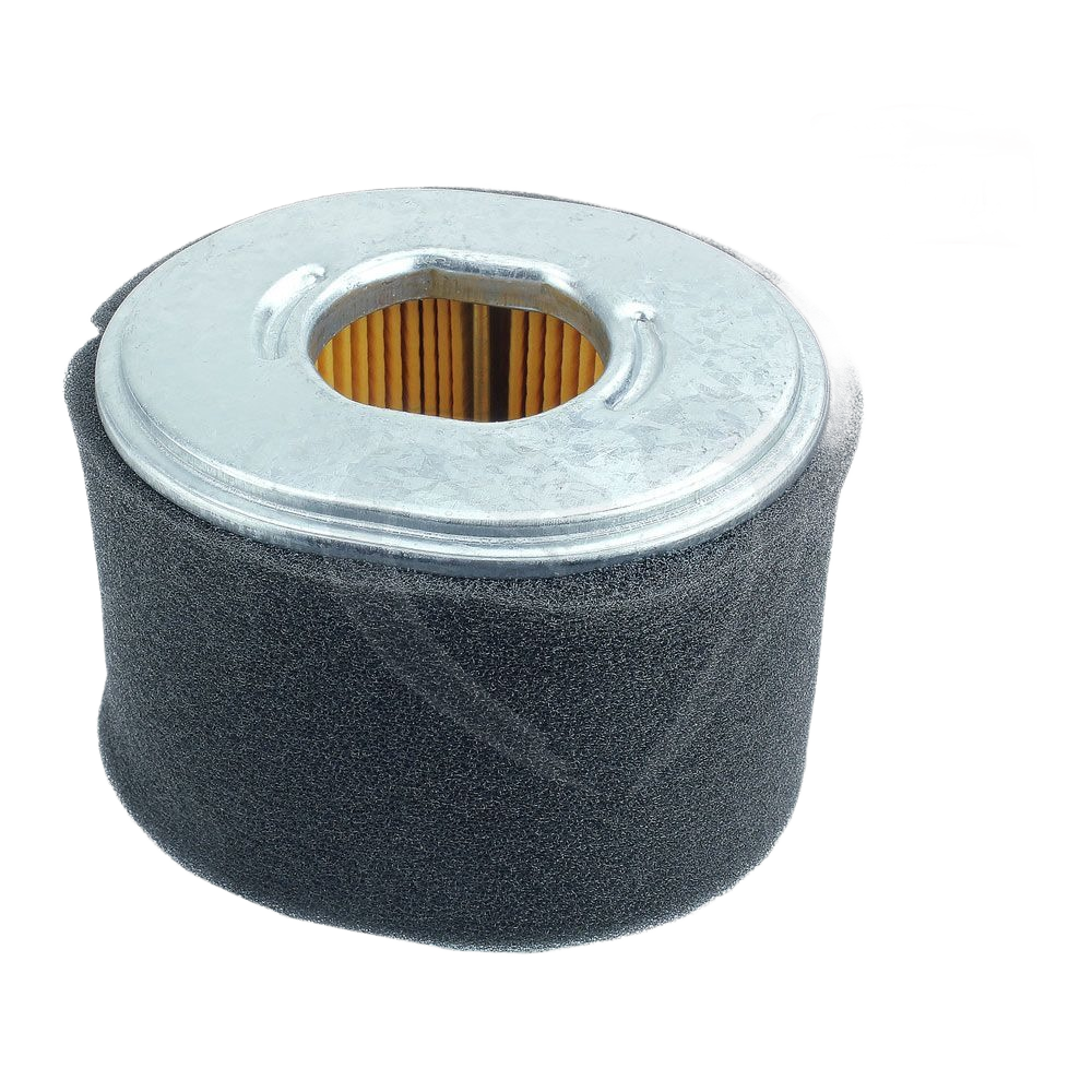 Round air filter element with metal top and black foam exterior, part of Honda parts and lubricants collection under $50