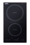 12" Wide 208-240V 2-Zone Induction Cooktop With Safety Shutoff