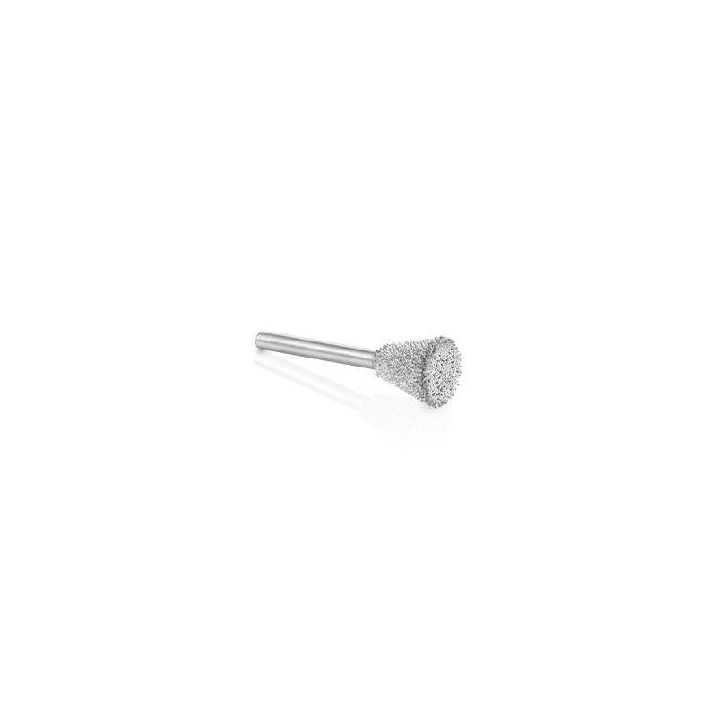 Coarse metal burr tool with conical shaping and 1/8-inch shaft for precision cutting and grinding in home improvement tasks