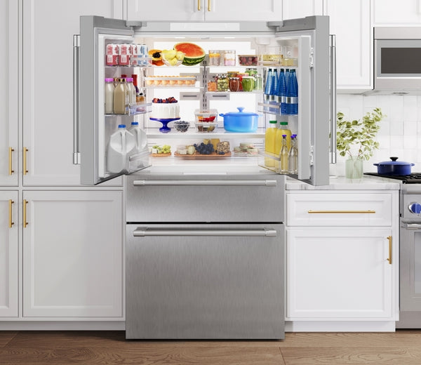 Freedom®, Freestanding French Door Bottom Mount Refrigerator, 36'' Professional, Stainless Steel