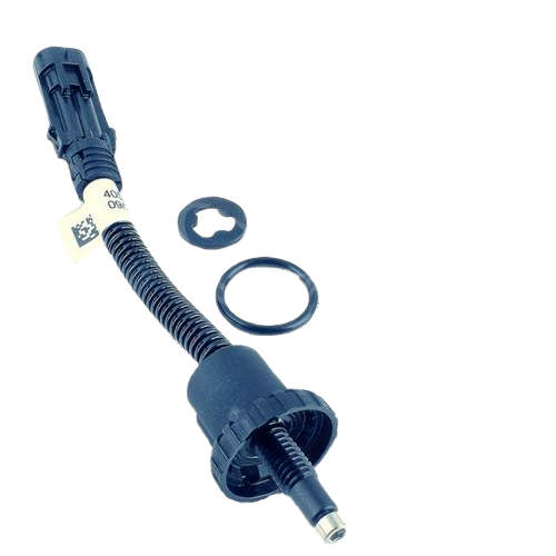 Black plastic fuel sensor with wiring harness and rubber gaskets for automotive parts and mechanic tools use