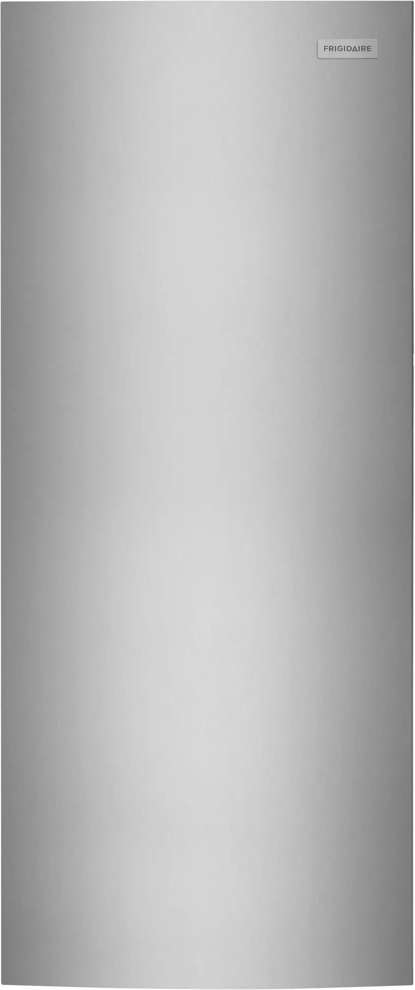 Tall upright freezer with sleek silver finish and minimalist front panel, suitable for Freezers & Ice Makers, Kitchen & Kitchenware, Appliances collections.